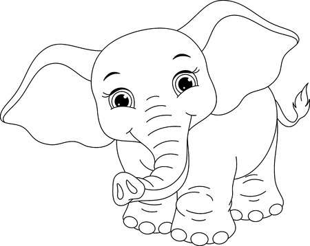 coloriage éléphant